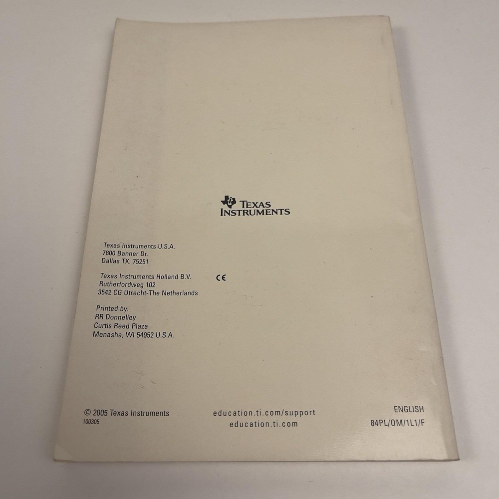 Texas Instruments TI-84 Plus Silver Edition Graphing Calculator Manual Guide - Picture 2 of 4